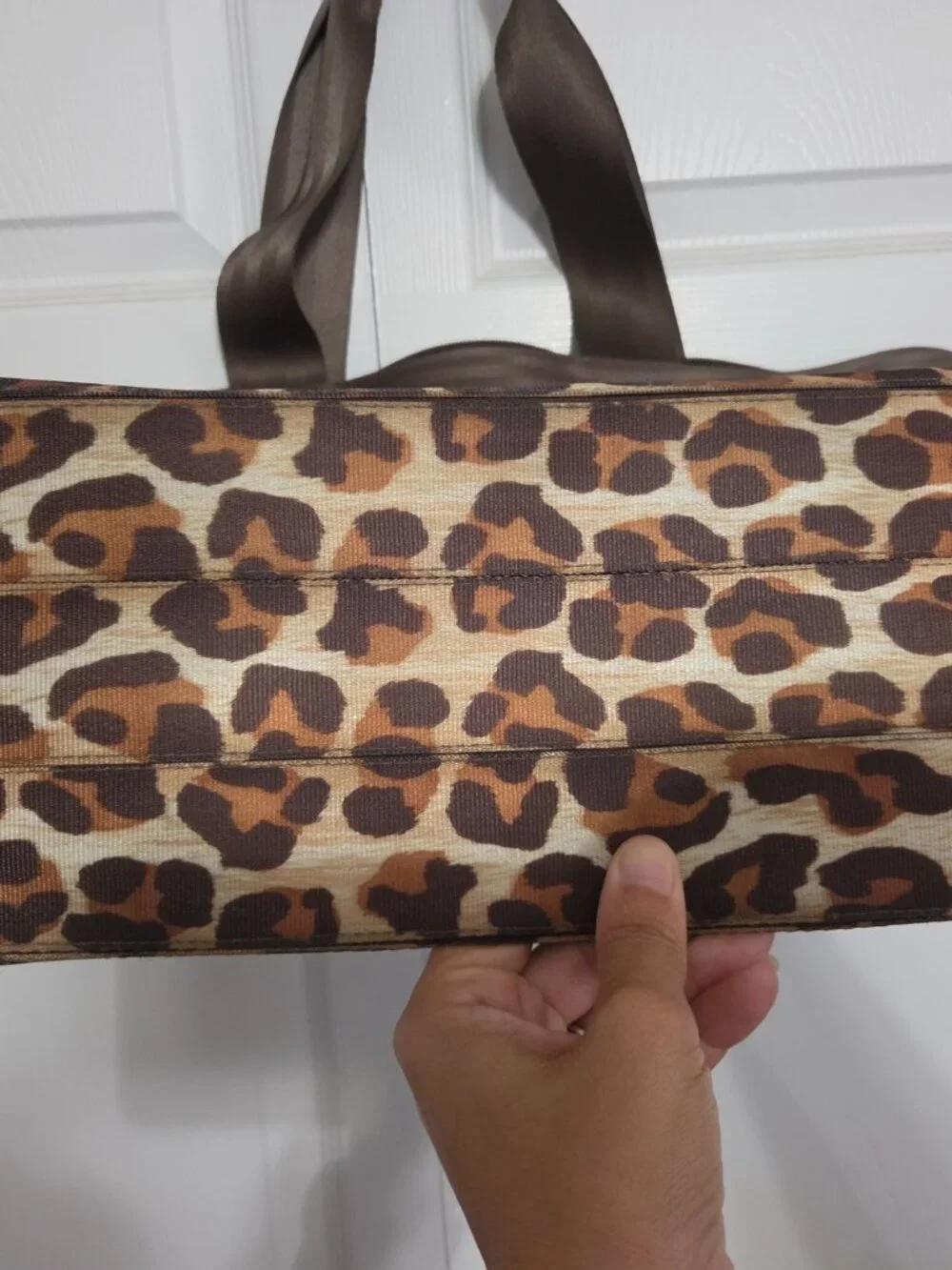 Harveys Seatbelt Leopard Print Large Boat Tote Bag